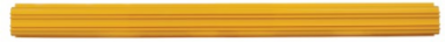 Straight Channel Section, Fiber Routing System, 120 x 120 x 1830 mm (5 x 5 x 72 in), Yellow