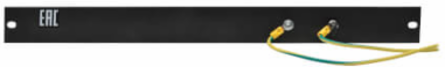 1U ESD Grounding Panel for 19 Inch Racks with 48 Inch Ground Wires