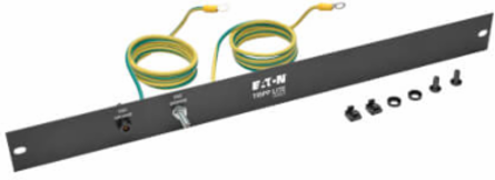 1U ESD Grounding Panel for 19 Inch Racks with 48 Inch Ground Wires
