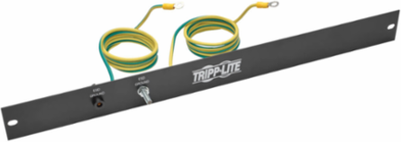 1U ESD Grounding Panel for 19 Inch Racks with 48 Inch Ground Wires