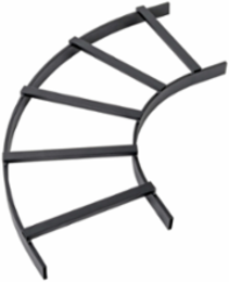 Cable Ladder Runway E-Bend 90 Degree, 12 Inch Width, Black, 4.48 lbs