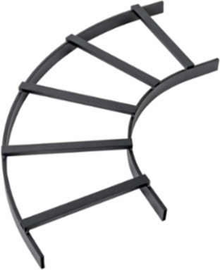 Cable Ladder Runway E-Bend 90-Degree, 18 Inch Width, Lightweight Steel