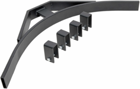 Cable Runway Corner Bracket Kit for 12 Inch & 18 Inch Ladders - Black, Hardware Included