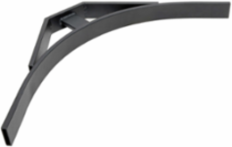 Cable Runway Corner Bracket Kit for 12 Inch & 18 Inch Ladders - Black, Hardware Included