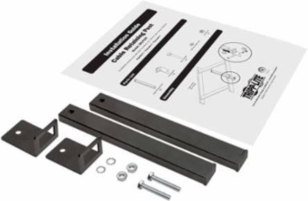 Cable Retaining Post 1.5 Inch for Ladder Systems - Includes Brackets & Hardware