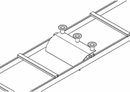 Cable Runway Radius Drop for 12 Inch Straight & 90-Degree Ladder Sections