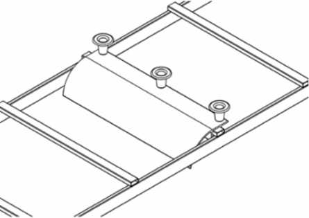 Cable Runway Radius Drop for 18 Inch Ladder Sections, Includes Mounting Hardware