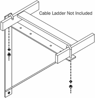 Triangular Wall Support Kit for 12 Inch & 18 Inch Cable Runway, 100 lb Capacity