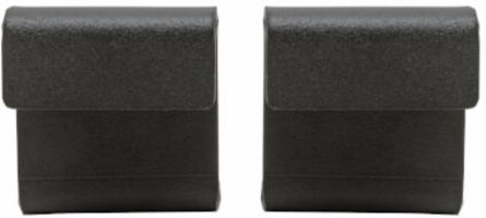 Cable Runway Vertical Wall Brackets Kit, Black, 1.5 x 0.375 Inch