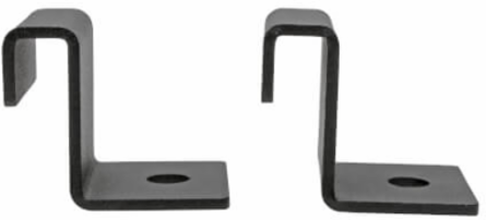 Cable Runway Vertical Wall Brackets Kit, Black, 1.5 x 0.375 Inch