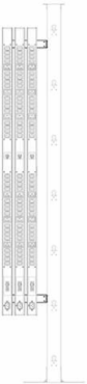 Vertical PDU Mounting Bracket Kit for 2-Post/4-Post Racks, Steel Construction