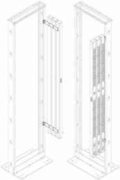 Vertical PDU Mounting Bracket Kit for 2-Post/4-Post Racks, Steel Construction
