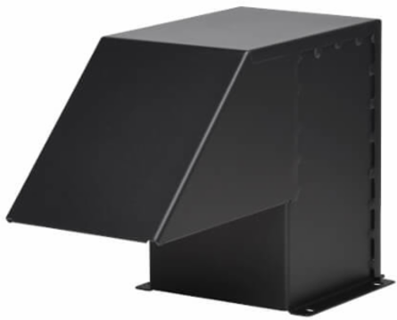 SmartRack Service Entrance Hood for Rack Cabinets, Black