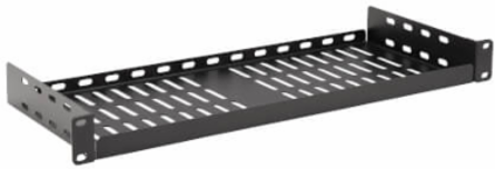 SmartRack Cantilever Fixed Steel Rack Shelf, 1U, Vented, 7 in Deep, 40 lb Capacity