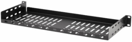 SmartRack Cantilever Fixed Steel Rack Shelf, 1U, Vented, 7 in Deep, 40 lb Capacity