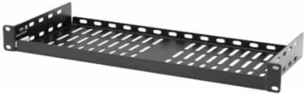 SmartRack Cantilever Fixed Steel Rack Shelf, 1U, Vented, 7 in Deep, 40 lb Capacity