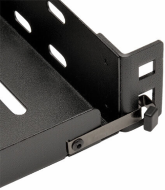1U Cantilever Fixed Shelf, 12 Inch Depth, 30 lb Capacity, Cold Rolled Steel