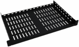 1U Cantilever Fixed Shelf, 12 Inch Depth, 30 lb Capacity, Cold Rolled Steel