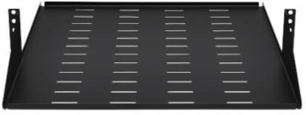 SmartRack Center-Mounted Steel Rack Shelf, 2U, Vented, 21.5 in Deep, 100 lb Capacity