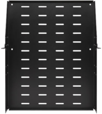 SmartRack Universal-Mount Steel Rack Shelf, 2U, Vented, 21.7 in Deep, 100 lb Capacity