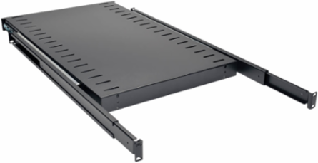 SmartRack Standard Sliding Shelf 28.3 Inch Depth, 50 lb Capacity, Black