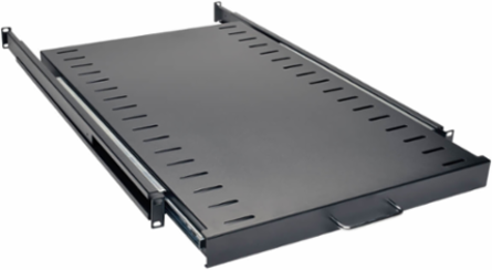 SmartRack Standard Sliding Shelf 28.3 Inch Depth, 50 lb Capacity, Black