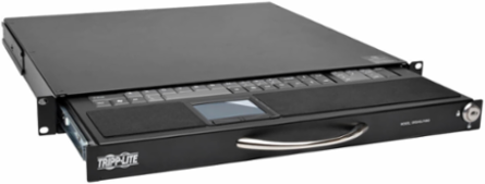 1U Rack-Mount Keyboard with Touchpad, Compatible with 2-4 Post Racks
