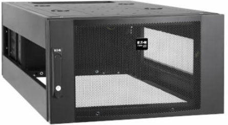 Vertical Extension Top Hat for Server Racks, 6U, 42 in Deep, with Doors & Side Panels, Black