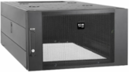 Vertical Extension Top Hat for Server Racks, 6U, 42 in Deep, with Doors & Side Panels, Black
