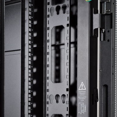 42U Vertical Cable Management Bars, 76 x 4.625 x 1.625 Inch, Toolless Installation