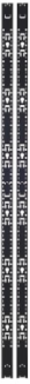 Single-Width Vertical Equipment Management Bars, 45U, 1 Pair, Black