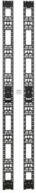Vertical Cable Management Bars 86.5 Inch x 4.61 Inch x 0.75 Inch, Black