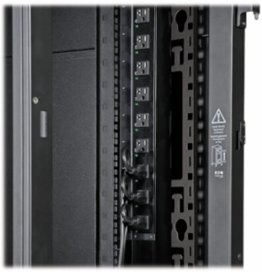 Vertical Cable Management Bars 86.5 Inch x 4.61 Inch x 0.75 Inch, Black