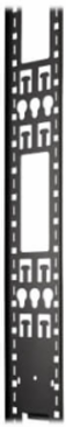 Vertical Cable Management Bars 86.5 Inch x 4.61 Inch x 0.75 Inch, Black