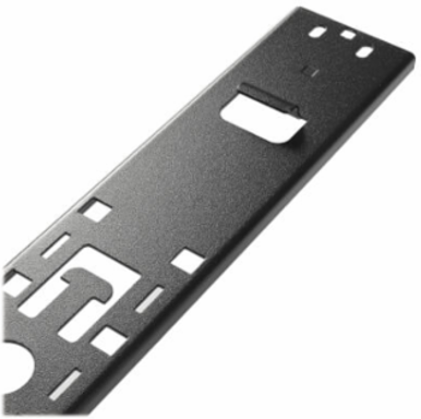 Single-Width Vertical Equipment Management Bars, 48U, 1 Pair, Black