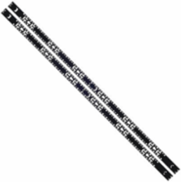 Single-Width Vertical Equipment Management Bars, 48U, 1 Pair, Black