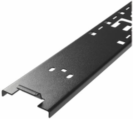 Single-Width Vertical Equipment Management Bars, 42U, 1 Pair, Black