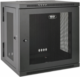10U Low-Profile Wall-Mount Rack Enclosure, 200 lb Capacity, 20.5 Inch Deep