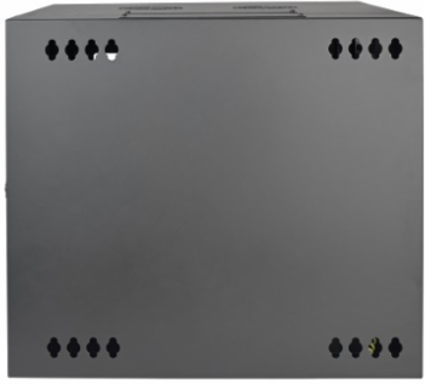 10U Low-Profile Wall-Mount Rack Enclosure Cabinet, 20.5 Inch Deep, Black