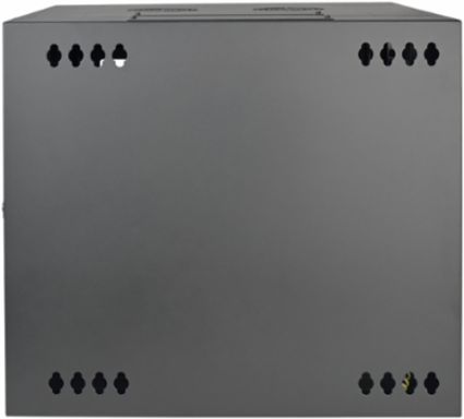 10U Low-Profile Wall-Mount Rack Enclosure Cabinet, 20.5 Inch Deep, Black