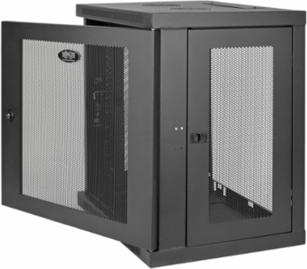 12U Low-Profile Wall-Mount Rack Enclosure Cabinet, Max Depth 16.5 Inch, 200 lb Capacity
