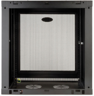 12U Low-Profile Wall-Mount Rack Enclosure Cabinet, 200 lb Capacity, Shallow Depth