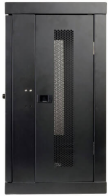 12U Low-Profile Wall-Mount Rack Enclosure Cabinet, 200 lb Capacity, Shallow Depth