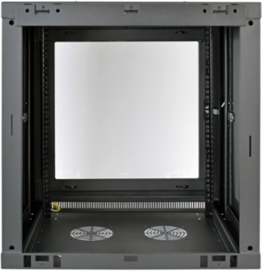 12U Low-Profile Wall-Mount Rack Enclosure Cabinet, Maximum Depth 16.5 Inch