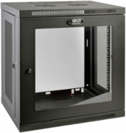 12U Low-Profile Wall-Mount Rack Enclosure Cabinet, Maximum Depth 16.5 Inch