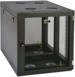 12U Low-Profile Wall-Mount Rack Enclosure, Max Depth 32.5 Inch, 500 lb Capacity