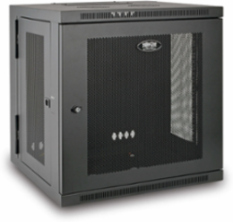 12U Low-Profile Wall-Mount Rack Enclosure Cabinet, 20.5 Inch Depth, 200 lb Capacity