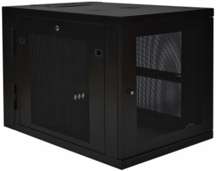 SmartRack 12U Wall-Mount Rack Enclosure Cabinet, 32.5 Inch Depth, 250 lb Capacity