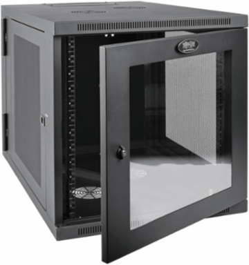 12U Wall-Mount Server Rack Enclosure Cabinet, 32.5 Inch Depth, Black