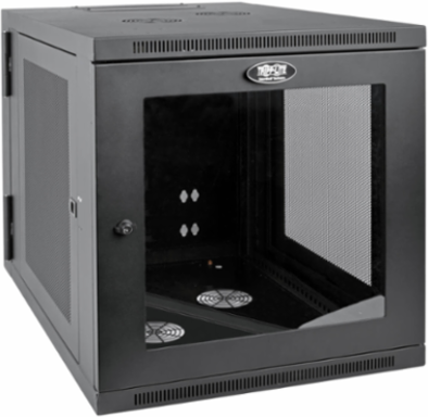 12U Wall-Mount Server Rack Enclosure Cabinet, 32.5 Inch Depth, Black